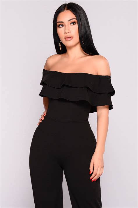 fashion nova all black outfits|fashion nova black jumpsuit.